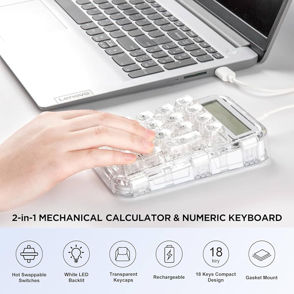 Amazon | CoolKiller CK21 2in1メカニカルテンキー 電卓機能付き